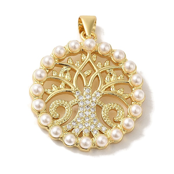 PandaHall Rack Plating Brass Micro Pave Clear Cubic Zirconia Pendants, with Plastic Pearl Beads, Cadmium Free & Lead Free, Real 18K Gold...
PandaHall Rack Plating Brass Micro Pave Clear Cubic Zirconia Pendants, with Plastic Pearl Beads, Cadmium Free & Lead Free, Real 18K Gold...