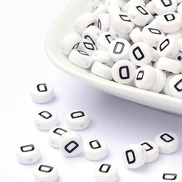 PandaHall Acrylic Beads, with Horizontal Hole, Letter, Flat Round, Letter.D, 7x4mm, Hole: 1mm, about 146pcs/20g Acrylic Flat Round White
PandaHall Acrylic Beads, with Horizontal Hole, Letter, Flat Round, Letter.D, 7x4mm, Hole: 1mm, about 146pcs/20g Acrylic Flat Round White