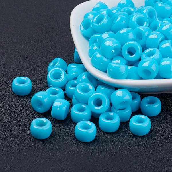 PandaHall Opaque Acrylic European Beads, Barrel, Sky Blue, 9x6mm, Hole: 4mm, about 1900pcs/500g Acrylic Barrel Blue
PandaHall Opaque Acrylic European Beads, Barrel, Sky Blue, 9x6mm, Hole: 4mm, about 1900pcs/500g Acrylic Barrel Blue