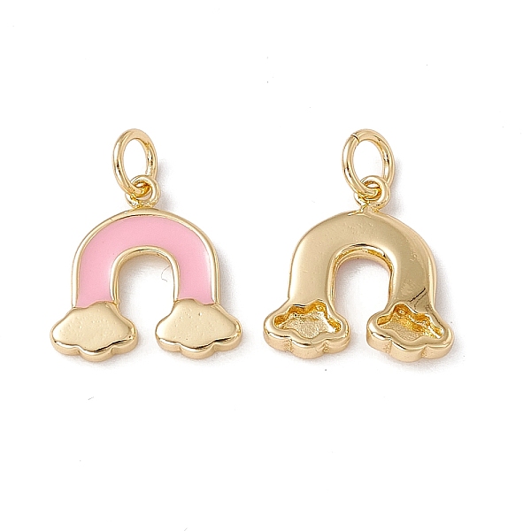 PandaHall Brass Enamel Pendants, with Jump Ring, Real 18K Gold Plated, Rainbow with Cloud, Pearl Pink, 4.5x14x3mm, Hole: 3.3mm Brass+Enamel...
PandaHall Brass Enamel Pendants, with Jump Ring, Real 18K Gold Plated, Rainbow with Cloud, Pearl Pink, 4.5x14x3mm, Hole: 3.3mm Brass+Enamel...