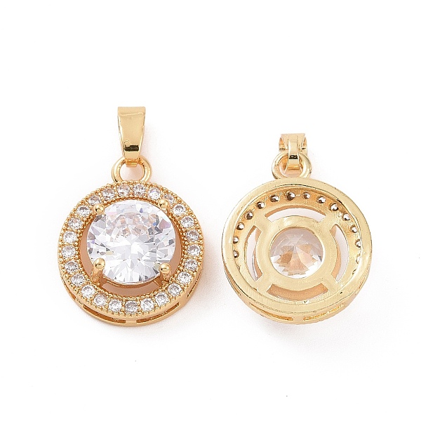 PandaHall Brass Micro Pave Clear Cubic Zirconia Pendants, Flat Round Charms, Real 18K Gold Plated, Clear, 16x13x6mm, Hole: 5x2.5mm...
PandaHall Brass Micro Pave Clear Cubic Zirconia Pendants, Flat Round Charms, Real 18K Gold Plated, Clear, 16x13x6mm, Hole: 5x2.5mm...