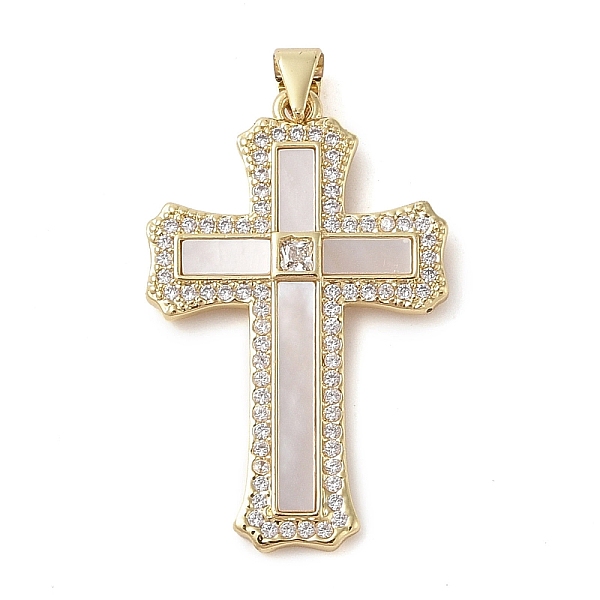 PandaHall Brass Micro Pave Cubic Zirconia Pendants, with Shell Charms, Virgin Mary, Real 18K Gold Plated, Cross, 35.5x22.5x2.5mm, Hole..., Clear
PandaHall Brass Micro Pave Cubic Zirconia Pendants, with Shell Charms, Virgin Mary, Real 18K Gold Plated, Cross, 35.5x22.5x2.5mm, Hole..., Clear