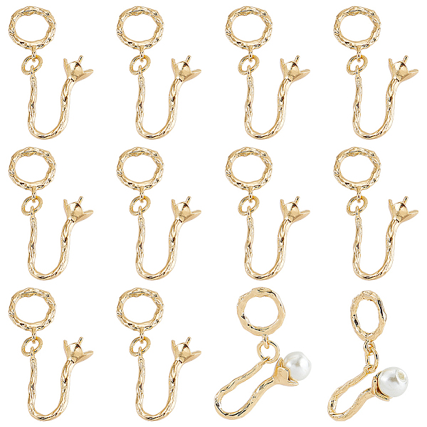 PandaHall DICOSMETIC 12Pcs Brass Pendant Bails, Flower Cup Peg Bails, with Jump Rings, Golden, 28.5mm, Pin: 0.8mm Brass
PandaHall DICOSMETIC 12Pcs Brass Pendant Bails, Flower Cup Peg Bails, with Jump Rings, Golden, 28.5mm, Pin: 0.8mm Brass