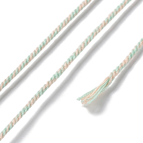 PandaHall Polyester Twisted Cord, Round, for DIY Jewelry Making, Aquamarine, 1mm, about 49.21 Yards(45m)/Roll Polyester Green
PandaHall Polyester Twisted Cord, Round, for DIY Jewelry Making, Aquamarine, 1mm, about 49.21 Yards(45m)/Roll Polyester Green