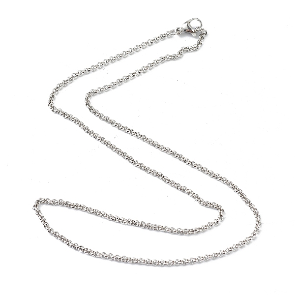 PandaHall 304 Stainless Steel Rolo Chain Necklaces, with Lobster Claw Clasps, Stainless Steel Color, 16.33 inch(41.5cm), 2mm 304 Stainless...
PandaHall 304 Stainless Steel Rolo Chain Necklaces, with Lobster Claw Clasps, Stainless Steel Color, 16.33 inch(41.5cm), 2mm 304 Stainless...
