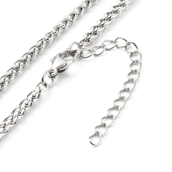 PandaHall 304 Stainless Steel Wheat Chains Necklace, Stainless Steel Color, 15.75 inch(400mm) 304 Stainless Steel
PandaHall 304 Stainless Steel Wheat Chains Necklace, Stainless Steel Color, 15.75 inch(400mm) 304 Stainless Steel