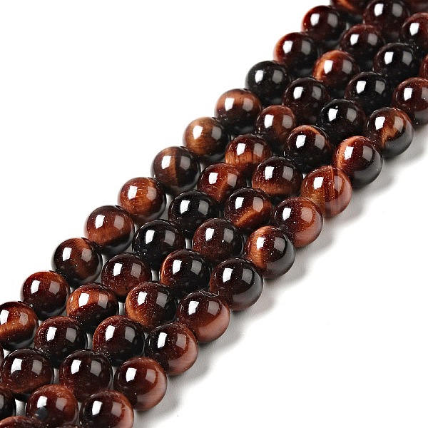 PandaHall Natural Gemstone Beads, Round, Tiger Eye, Dyed & Heated, Grade A, Red, about 6mm in diameter, hole: about 1mm, 65pcs/strand Tiger...
PandaHall Natural Gemstone Beads, Round, Tiger Eye, Dyed & Heated, Grade A, Red, about 6mm in diameter, hole: about 1mm, 65pcs/strand Tiger...