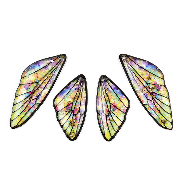 PandaHall Transparent Resin Wing Pendants Set, with Gold Foil, Butterfly Wing Charms, Colorful, 29.5~39.5x14.5x2.5mm, Hole: 0.8mm, 2...
PandaHall Transparent Resin Wing Pendants Set, with Gold Foil, Butterfly Wing Charms, Colorful, 29.5~39.5x14.5x2.5mm, Hole: 0.8mm, 2...