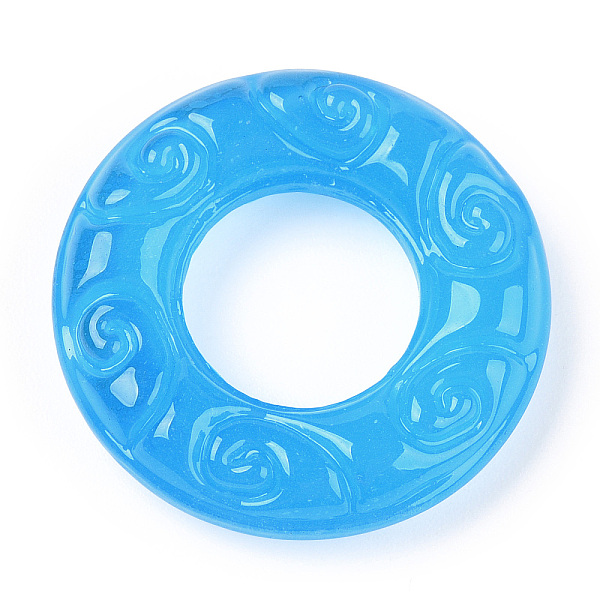 PandaHall Handmade Lampwork Linking Rings, Textured Round Ring, Deep Sky Blue, 25x5.5mm, Inner Diameter: 11.5mm Lampwork Ring
PandaHall Handmade Lampwork Linking Rings, Textured Round Ring, Deep Sky Blue, 25x5.5mm, Inner Diameter: 11.5mm Lampwork Ring
