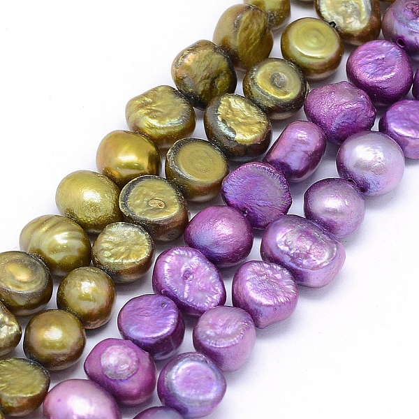 PandaHall Dyed Natural Cultured Freshwater Pearl Beads Strands, Two Sides Polished, Mixed Color, 8~9x7~8x5~8mm, Hole: 0.8mm, about..., Multicolor
PandaHall Dyed Natural Cultured Freshwater Pearl Beads Strands, Two Sides Polished, Mixed Color, 8~9x7~8x5~8mm, Hole: 0.8mm, about..., Multicolor