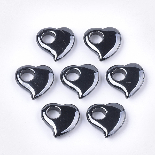 PandaHall Non-magnetic Synthetic Hematite Pendants, Heart, 29.5x30x8mm, Hole: 10mm Non-magnetic Hematite Heart
PandaHall Non-magnetic Synthetic Hematite Pendants, Heart, 29.5x30x8mm, Hole: 10mm Non-magnetic Hematite Heart