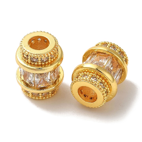 PandaHall Rack Plating Brass Pave Clear Cubic Zirconia European Beads, Cadmium Free & Lead Free, Column, Golden, 12.5x9.5mm, Hole: 4mm...
PandaHall Rack Plating Brass Pave Clear Cubic Zirconia European Beads, Cadmium Free & Lead Free, Column, Golden, 12.5x9.5mm, Hole: 4mm...