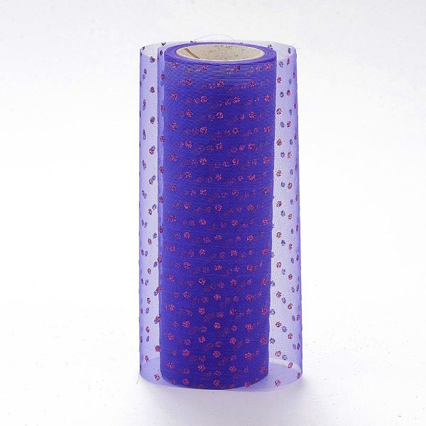 PandaHall Glitter Deco Mesh Ribbons, Tulle Fabric, for Wedding Party Decoration, Skirts Decoration Making, Blue Violet, 5.90~5.94 inch...
PandaHall Glitter Deco Mesh Ribbons, Tulle Fabric, for Wedding Party Decoration, Skirts Decoration Making, Blue Violet, 5.90~5.94 inch...