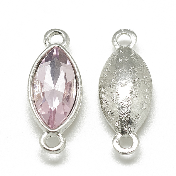 PandaHall Alloy Glass Links connectors, Faceted, Horse Eye, Platinum, Pearl Pink, 23x9x5mm, Hole: 1.5mm Alloy+Glass Horse Eye Pink
PandaHall Alloy Glass Links connectors, Faceted, Horse Eye, Platinum, Pearl Pink, 23x9x5mm, Hole: 1.5mm Alloy+Glass Horse Eye Pink