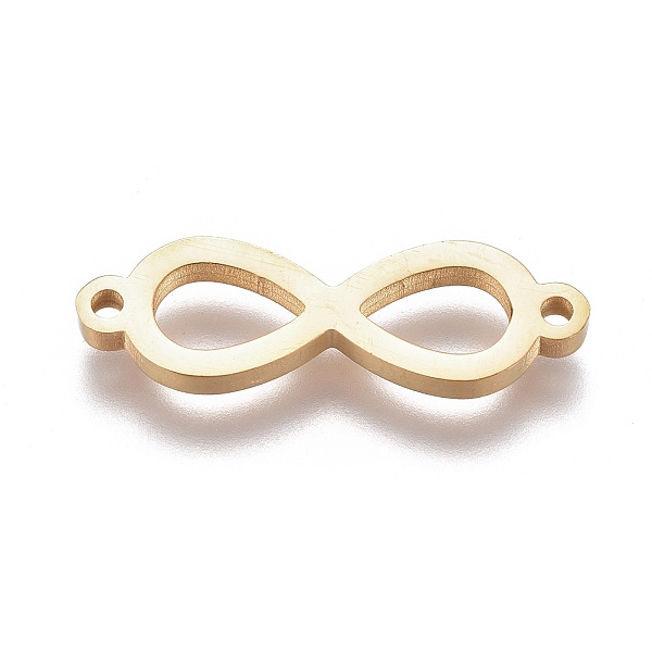 PandaHall 304 Stainless Steel Links connectors, Infinity, Golden, 7.5x24.5x2mm, Hole: 1.5mm 304 Stainless Steel Infinity
PandaHall 304 Stainless Steel Links connectors, Infinity, Golden, 7.5x24.5x2mm, Hole: 1.5mm 304 Stainless Steel Infinity