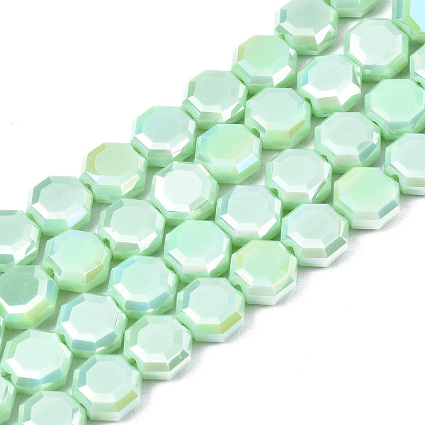 PandaHall Electroplate Opaque Solid Color Glass Beads Strands, AB Color Plated, Half Plated, Faceted, Octagon, Aquamarine, 7~8x7~8x4mm, Hole..., Green
PandaHall Electroplate Opaque Solid Color Glass Beads Strands, AB Color Plated, Half Plated, Faceted, Octagon, Aquamarine, 7~8x7~8x4mm, Hole..., Green