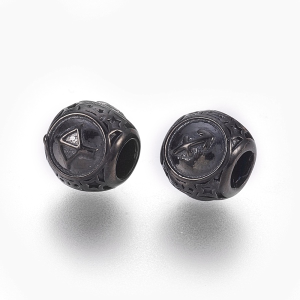 PandaHall 316 Surgical Stainless Steel European Beads, Large Hole Beads, Rondelle, Sagittarius, Gunmetal, 10x9mm, Hole: 4mm 316 Surgical...
PandaHall 316 Surgical Stainless Steel European Beads, Large Hole Beads, Rondelle, Sagittarius, Gunmetal, 10x9mm, Hole: 4mm 316 Surgical...
