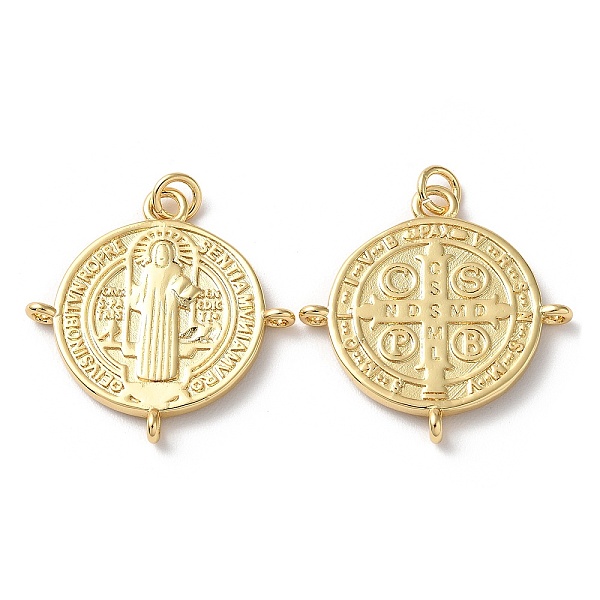 PandaHall Rack Plating Brass Pendants, with Jump Ring, Cadmium Free & Lead Free, Flat Round with Cssml Ndsmd Cross God Father Religious...
PandaHall Rack Plating Brass Pendants, with Jump Ring, Cadmium Free & Lead Free, Flat Round with Cssml Ndsmd Cross God Father Religious...