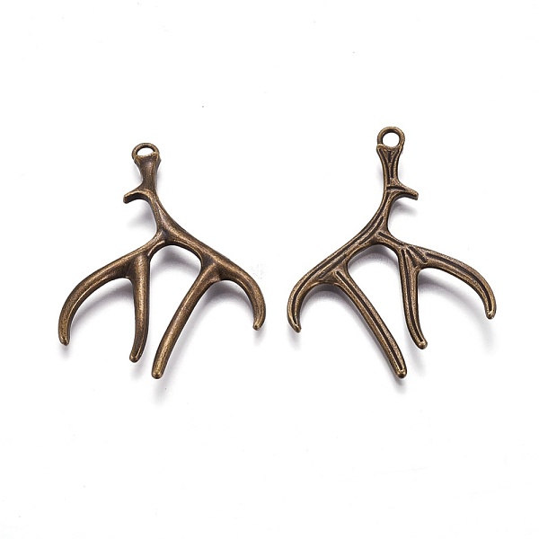 PandaHall Tibetan Style Alloy Deer Antler Pendants, Cadmium Free & Nickel Free & Lead Free, Antique Bronze, 50x38x2.5mm, Hole: 2mm Alloy...
PandaHall Tibetan Style Alloy Deer Antler Pendants, Cadmium Free & Nickel Free & Lead Free, Antique Bronze, 50x38x2.5mm, Hole: 2mm Alloy...