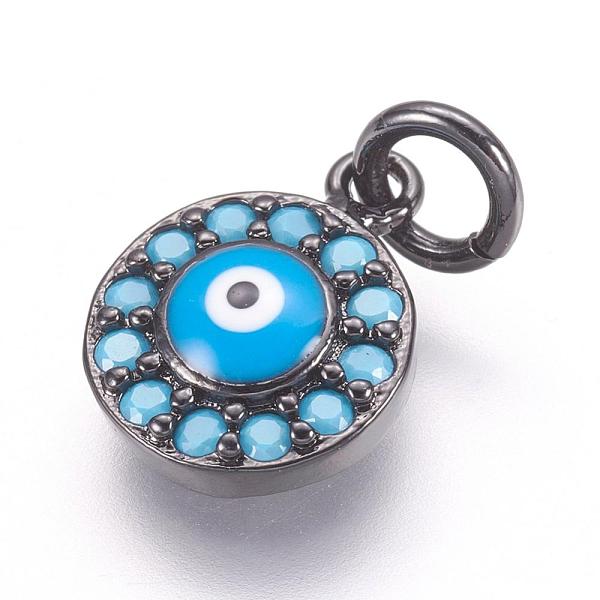 PandaHall Brass Micro Pave Cubic Zirconia Charms, Evil Eye, Gunmetal, 11x9x3mm, Hole: 3mm Brass+Cubic Zirconia Evil Eye
PandaHall Brass Micro Pave Cubic Zirconia Charms, Evil Eye, Gunmetal, 11x9x3mm, Hole: 3mm Brass+Cubic Zirconia Evil Eye