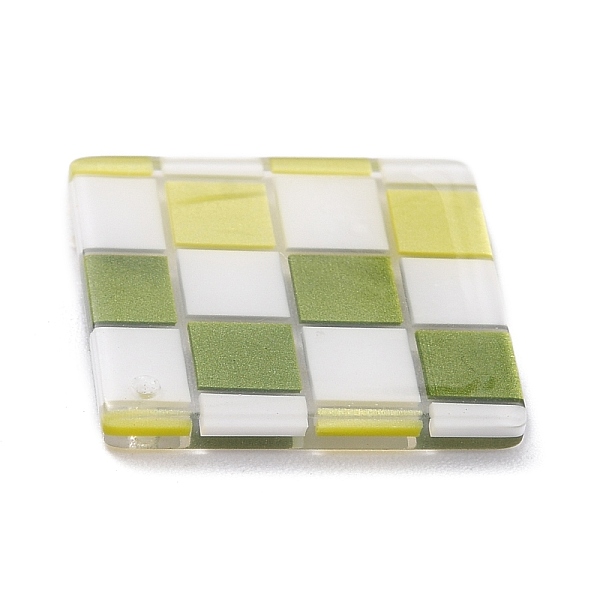PandaHall Checkerboard Style Rhombus Acrylic Pendants, Yellow Green, 28x28x2.5mm, Hole: 1.2mm Acrylic Rhombus
PandaHall Checkerboard Style Rhombus Acrylic Pendants, Yellow Green, 28x28x2.5mm, Hole: 1.2mm Acrylic Rhombus