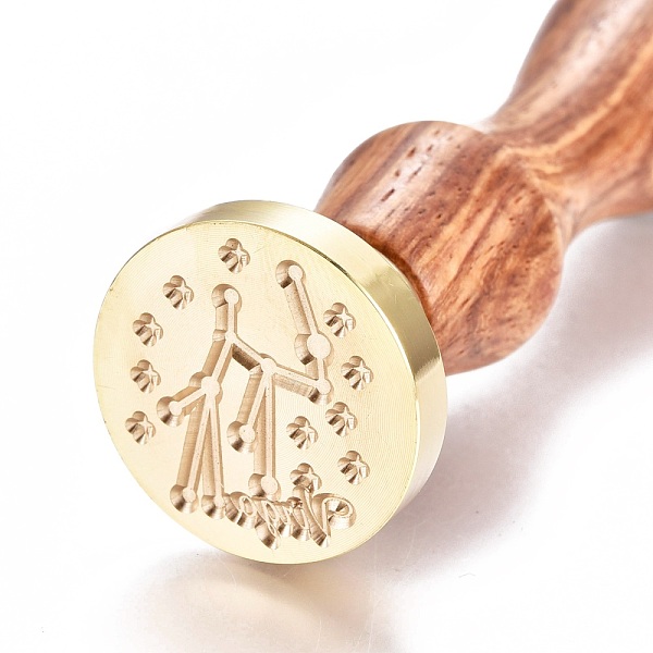 PandaHall Brass Wax Seal Stamp, with Wooden Handle, for Post Decoration, DIY Card Making, Virgo, 90x26mm, Hole: 7mm Brass Virgo
PandaHall Brass Wax Seal Stamp, with Wooden Handle, for Post Decoration, DIY Card Making, Virgo, 90x26mm, Hole: 7mm Brass Virgo
