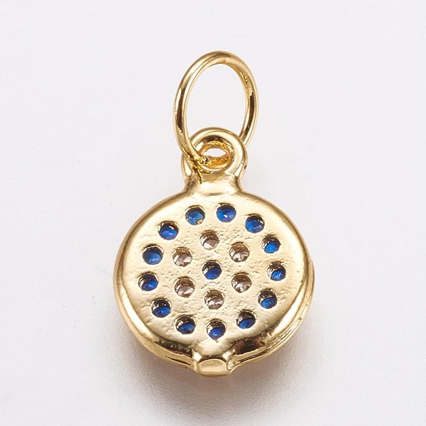 PandaHall Brass Micro Pave Cubic Zirconia Charms, Flat Round, Marine Blue, Golden, 11x8x1.5mm, Hole: 3.5mm Brass+Cubic Zirconia Flat Round...
PandaHall Brass Micro Pave Cubic Zirconia Charms, Flat Round, Marine Blue, Golden, 11x8x1.5mm, Hole: 3.5mm Brass+Cubic Zirconia Flat Round...