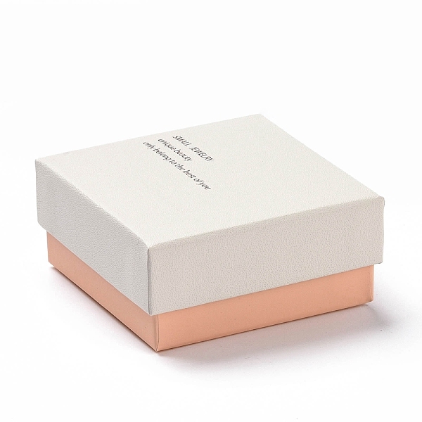 PandaHall Cardboard Jewelry Boxes, with Black Sponge Inside and White Snap Cover, for Necklaces & Ring, Square with Word, Pink...
PandaHall Cardboard Jewelry Boxes, with Black Sponge Inside and White Snap Cover, for Necklaces & Ring, Square with Word, Pink...