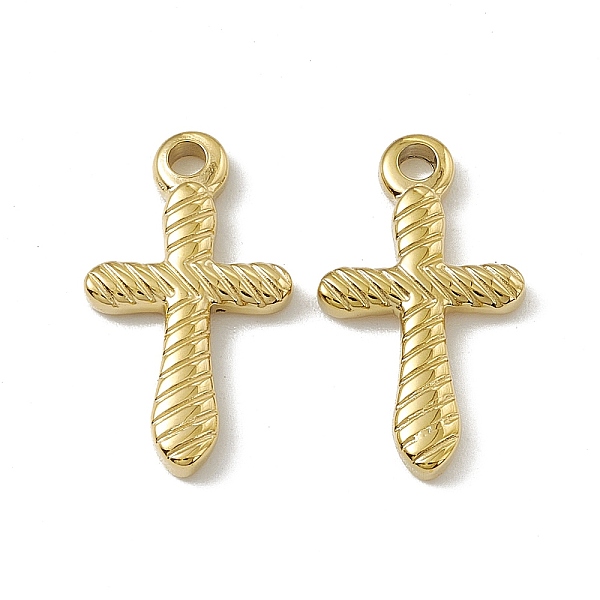 PandaHall Vacuum Plating 201 Stainless Steel Pendants, Cross Charm, Real 18K Gold Plated, 20x11x2mm, Hole: 2mm 201 Stainless Steel Cross
PandaHall Vacuum Plating 201 Stainless Steel Pendants, Cross Charm, Real 18K Gold Plated, 20x11x2mm, Hole: 2mm 201 Stainless Steel Cross