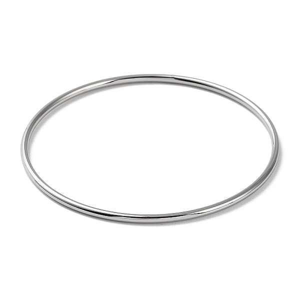 PandaHall 304 Stainless Steel Simple Plain Bangle for Women, Stainless Steel Color, Inner Diameter: 2-1/8 inch(5.5cm) 304 Stainless Steel
PandaHall 304 Stainless Steel Simple Plain Bangle for Women, Stainless Steel Color, Inner Diameter: 2-1/8 inch(5.5cm) 304 Stainless Steel