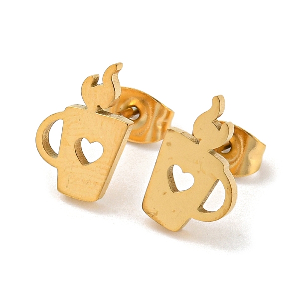 PandaHall Golden 304 Stainless Steel Stud Earrings for Women, Drink, 12x7.5mm 304 Stainless Steel Drink
PandaHall Golden 304 Stainless Steel Stud Earrings for Women, Drink, 12x7.5mm 304 Stainless Steel Drink