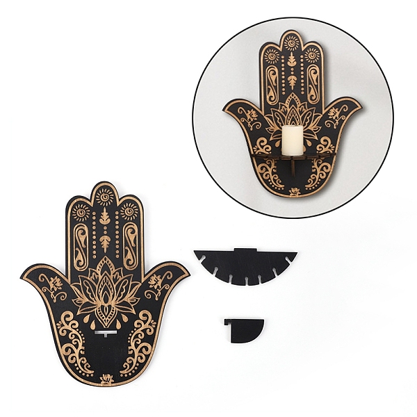 PandaHall Hamsa Hand Wooden Crystal Sphere Display Stands, Witch Stuff Wiccan Altar Decor, Witchy Supplies Small Tray, for Witchcraft, Black...
PandaHall Hamsa Hand Wooden Crystal Sphere Display Stands, Witch Stuff Wiccan Altar Decor, Witchy Supplies Small Tray, for Witchcraft, Black...