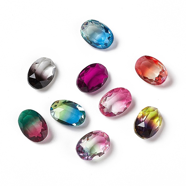 PandaHall Faceted K9 Glass Rhinestone Cabochons, Pointed Back, Oval, Mixed Color, 14x10x5.8mm Glass Rhinestone Oval Multicolor
PandaHall Faceted K9 Glass Rhinestone Cabochons, Pointed Back, Oval, Mixed Color, 14x10x5.8mm Glass Rhinestone Oval Multicolor