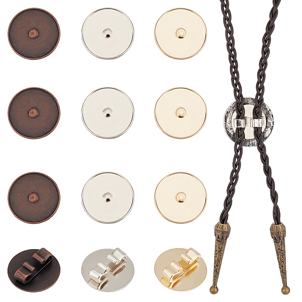 PandaHall PH 12pcs 3 Colors Bolo Tie Clip, Western Cowboy Round Bolo Tie Buckle, Vintage Cowboy Bolo Tie Clip Buckle for DIY Bolo Tie...
PandaHall PH 12pcs 3 Colors Bolo Tie Clip, Western Cowboy Round Bolo Tie Buckle, Vintage Cowboy Bolo Tie Clip Buckle for DIY Bolo Tie...