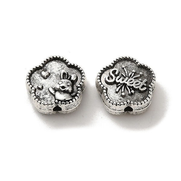 PandaHall Tibetan Style Alloy Beads, Cadmium Free & Lead Free, Antique Silver, Flower, 13x13x5mm, Hole: 1.6mm, about 359pcs/1000g Alloy...
PandaHall Tibetan Style Alloy Beads, Cadmium Free & Lead Free, Antique Silver, Flower, 13x13x5mm, Hole: 1.6mm, about 359pcs/1000g Alloy...