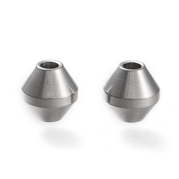 PandaHall 304 Stainless Steel Beads, Bicone, Stainless Steel Color, 8x8x7.5mm, Hole: 2.5mm 304 Stainless Steel Bicone
PandaHall 304 Stainless Steel Beads, Bicone, Stainless Steel Color, 8x8x7.5mm, Hole: 2.5mm 304 Stainless Steel Bicone