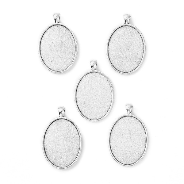 PandaHall Tibetan Style Oval Alloy Big Pendant Cabochon Settings, Plain Edge Bezel Cups, Cadmium Free & Lead Free, Antique Silver, Tray...
PandaHall Tibetan Style Oval Alloy Big Pendant Cabochon Settings, Plain Edge Bezel Cups, Cadmium Free & Lead Free, Antique Silver, Tray...