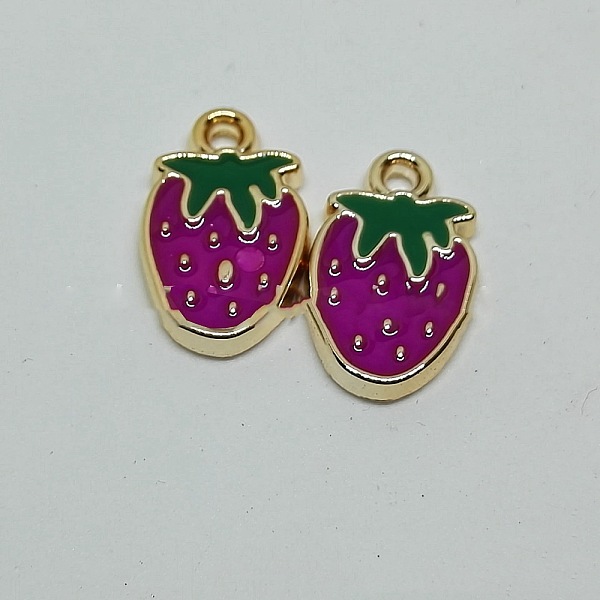 PandaHall Alloy Enamel Pendants Accessories, for Jewelry Making, Strawberry, Golden, Purple, 18x11x3mm Alloy+Enamel Fruit Purple
PandaHall Alloy Enamel Pendants Accessories, for Jewelry Making, Strawberry, Golden, Purple, 18x11x3mm Alloy+Enamel Fruit Purple
