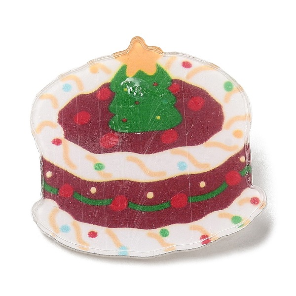 PandaHall Christmas Theme Acrylic Brooch, with 201 Stainless Steel Pin, Cake, Food, 26.5x27x7mm Acrylic Food
PandaHall Christmas Theme Acrylic Brooch, with 201 Stainless Steel Pin, Cake, Food, 26.5x27x7mm Acrylic Food