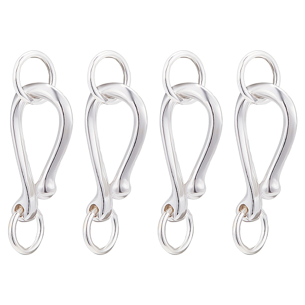 PandaHall CHGCRAFT 4Sets 925 Sterling Silver S Shape Clasps, S-Hooks Clasps Sterling Silver Clasps DIY Jewelry Finding for Jewelry Craft...
PandaHall CHGCRAFT 4Sets 925 Sterling Silver S Shape Clasps, S-Hooks Clasps Sterling Silver Clasps DIY Jewelry Finding for Jewelry Craft...