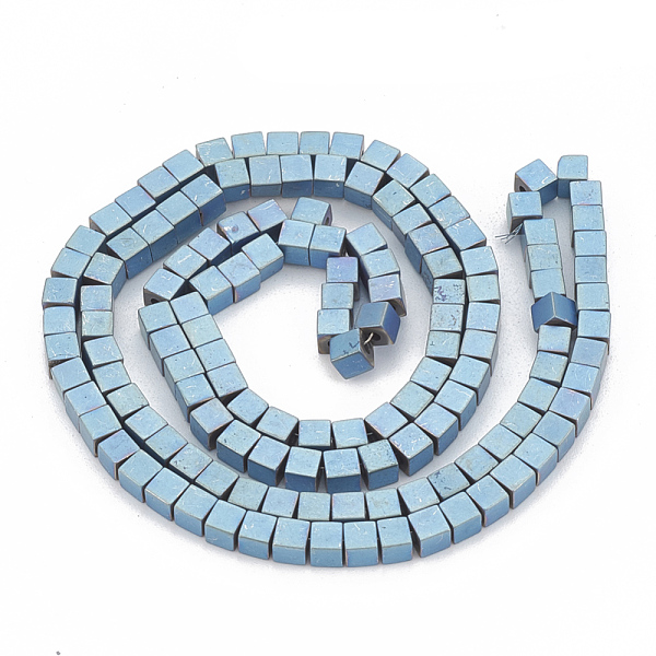 PandaHall Electroplate Non-magnetic Synthetic Hematite Beads Strands, Matte Style, Cube, Blue Plated, 2x2x2mm, Hole: 0.8mm, about...
PandaHall Electroplate Non-magnetic Synthetic Hematite Beads Strands, Matte Style, Cube, Blue Plated, 2x2x2mm, Hole: 0.8mm, about...