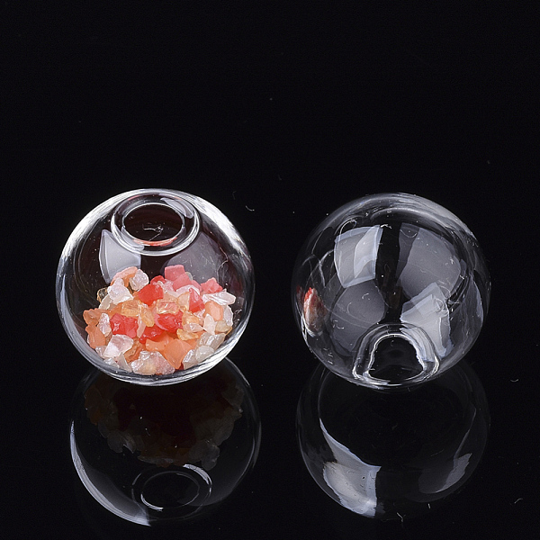 PandaHall Round Handmade Blown Glass Globe Ball Bottles, One Hole, for Glass Vial Pendants Making, Clear, 17~18x16~17mm, Hole: 5~6mm Glass...
PandaHall Round Handmade Blown Glass Globe Ball Bottles, One Hole, for Glass Vial Pendants Making, Clear, 17~18x16~17mm, Hole: 5~6mm Glass...
