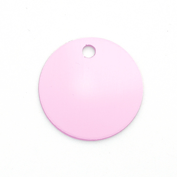PandaHall Colored Aluminum Pendants, Laser Cut, Double Sided Dog Pet Name Phone Number ID Tag Charm, Flat Round, Pearl Pink, 30x1mm, Hole...
PandaHall Colored Aluminum Pendants, Laser Cut, Double Sided Dog Pet Name Phone Number ID Tag Charm, Flat Round, Pearl Pink, 30x1mm, Hole...