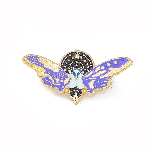 PandaHall Moth Enamel Pin, Light Gold Alloy Brooch for Backpack Clothes, Butterfly Pattern, 15x30x1.5mm, Pin: 0.6mm Alloy+Enamel Star of...
PandaHall Moth Enamel Pin, Light Gold Alloy Brooch for Backpack Clothes, Butterfly Pattern, 15x30x1.5mm, Pin: 0.6mm Alloy+Enamel Star of...