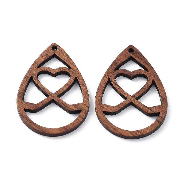 PandaHall Walnut Wood Laser Cut Pendants, Hollow Charms, Undyed, Teardrop, 35x25x2.4mm, Hole: 1.6mm Wood Teardrop Brown
PandaHall Walnut Wood Laser Cut Pendants, Hollow Charms, Undyed, Teardrop, 35x25x2.4mm, Hole: 1.6mm Wood Teardrop Brown