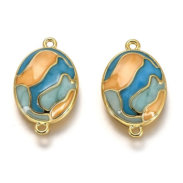 PandaHall Brass Links Connectors, Long-Lasting Plated, with Enamel, Real 18K Gold Plated, Oval, Colorful, 19x12x3.4mm, Hole: 1.2mm...
PandaHall Brass Links Connectors, Long-Lasting Plated, with Enamel, Real 18K Gold Plated, Oval, Colorful, 19x12x3.4mm, Hole: 1.2mm...