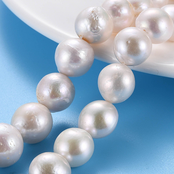 PandaHall Natural Keshi Pearl Beads Strands, Cultured Freshwater Pearl, Round, Seashell Color, 12~14x9~14mm, Hole: 0.7mm, about...
PandaHall Natural Keshi Pearl Beads Strands, Cultured Freshwater Pearl, Round, Seashell Color, 12~14x9~14mm, Hole: 0.7mm, about...
