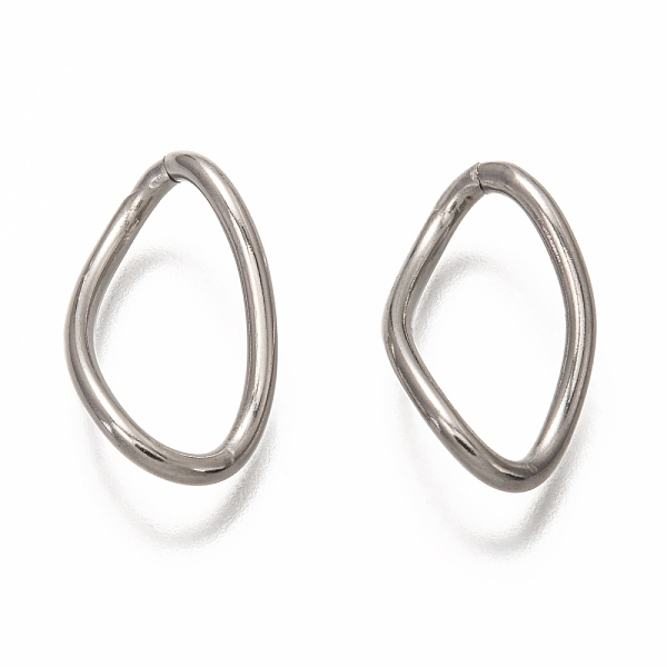 PandaHall 304 Stainless Steel Open Jump Rings, Twisty Rhombus, Stainless Steel Color, 23x13x2mm, inner diameter: 18.5x9mm 304 Stainless...
PandaHall 304 Stainless Steel Open Jump Rings, Twisty Rhombus, Stainless Steel Color, 23x13x2mm, inner diameter: 18.5x9mm 304 Stainless...