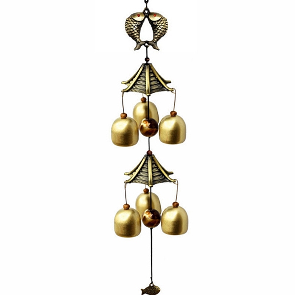PandaHall Alloy Wind Chimes, Pendant Decorations, with Bell Charms, Fish, 560mm Alloy Fish
PandaHall Alloy Wind Chimes, Pendant Decorations, with Bell Charms, Fish, 560mm Alloy Fish