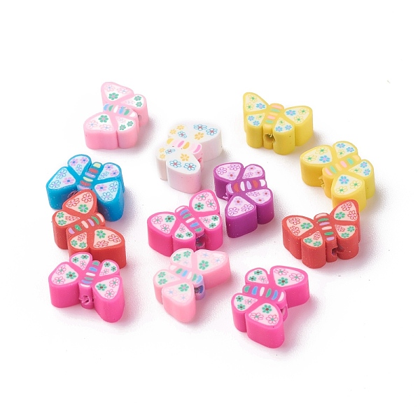 PandaHall Handmade Polymer Clay Beads, Butterfly Shape, Mixed Color, 9~11.5x7~8.5x4.5~5mm, Hole: 2mm Polymer Clay Butterfly Multicolor
PandaHall Handmade Polymer Clay Beads, Butterfly Shape, Mixed Color, 9~11.5x7~8.5x4.5~5mm, Hole: 2mm Polymer Clay Butterfly Multicolor